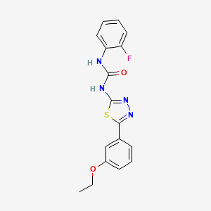 N-[5-(3-ethoxyphenyl)-1,3,4-thiadiazol-2-yl]-N'-(2-fluorophenyl)urea