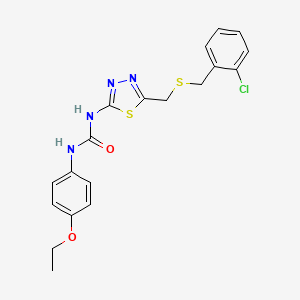 N-(5-{[(2-chlorobenzyl)thio]methyl}-1,3,4-thiadiazol-2-yl)-N'-(4-ethoxyphenyl)urea