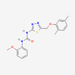 N-{5-[(2,5-dimethylphenoxy)methyl]-1,3,4-thiadiazol-2-yl}-N'-(2-methoxyphenyl)urea