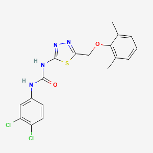 1-(3,4-Dichlorophenyl)-3-{5-[(2,6-dimethylphenoxy)methyl]-1,3,4-thiadiazol-2-yl}urea