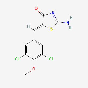 5-(3,5-dichloro-4-methoxybenzylidene)-2-imino-1,3-thiazolidin-4-one