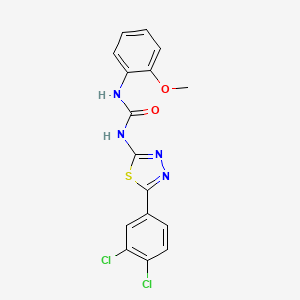 N-[5-(3,4-dichlorophenyl)-1,3,4-thiadiazol-2-yl]-N'-(2-methoxyphenyl)urea