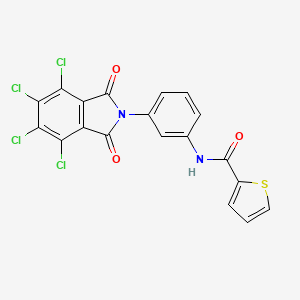 molecular formula C19H8Cl4N2O3S B3672747 N-[3-(4,5,6,7-tetrachloro-1,3-dioxo-1,3-dihydro-2H-isoindol-2-yl)phenyl]-2-thiophenecarboxamide 