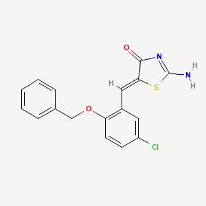 5-[2-(benzyloxy)-5-chlorobenzylidene]-2-imino-1,3-thiazolidin-4-one