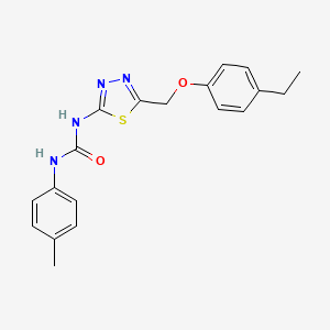 1-{5-[(4-Ethylphenoxy)methyl]-1,3,4-thiadiazol-2-yl}-3-(4-methylphenyl)urea