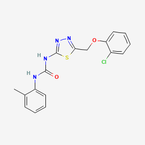 N-{5-[(2-chlorophenoxy)methyl]-1,3,4-thiadiazol-2-yl}-N'-(2-methylphenyl)urea