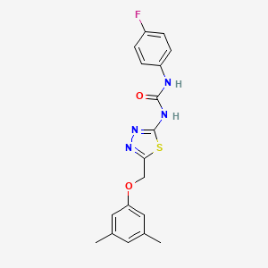 1-{5-[(3,5-Dimethylphenoxy)methyl]-1,3,4-thiadiazol-2-yl}-3-(4-fluorophenyl)urea