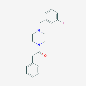 molecular formula C19H21FN2O B367280 1-[4-(3-Fluorobenzyl)piperazin-1-yl]-2-phenylethanone CAS No. 425391-05-5