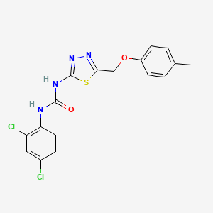 N-(2,4-dichlorophenyl)-N'-{5-[(4-methylphenoxy)methyl]-1,3,4-thiadiazol-2-yl}urea