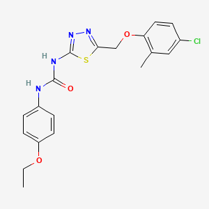 N-{5-[(4-chloro-2-methylphenoxy)methyl]-1,3,4-thiadiazol-2-yl}-N'-(4-ethoxyphenyl)urea