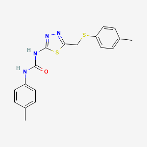 N-(4-methylphenyl)-N'-(5-{[(4-methylphenyl)thio]methyl}-1,3,4-thiadiazol-2-yl)urea