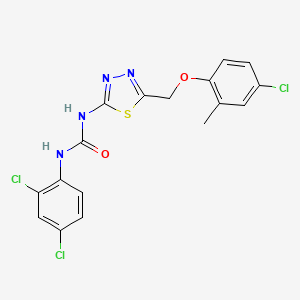 N-{5-[(4-chloro-2-methylphenoxy)methyl]-1,3,4-thiadiazol-2-yl}-N'-(2,4-dichlorophenyl)urea