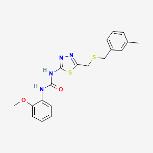 N-(2-methoxyphenyl)-N'-(5-{[(3-methylbenzyl)thio]methyl}-1,3,4-thiadiazol-2-yl)urea