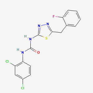 N-(2,4-dichlorophenyl)-N'-[5-(2-fluorobenzyl)-1,3,4-thiadiazol-2-yl]urea