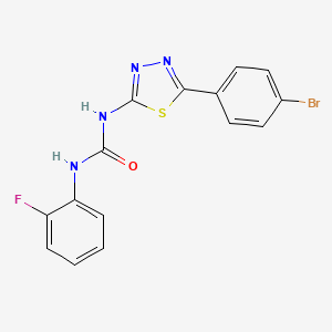 N-[5-(4-bromophenyl)-1,3,4-thiadiazol-2-yl]-N'-(2-fluorophenyl)urea