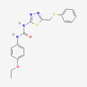 N-(4-ethoxyphenyl)-N'-{5-[(phenylthio)methyl]-1,3,4-thiadiazol-2-yl}urea