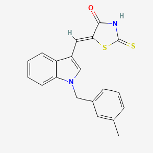 5-{[1-(3-methylbenzyl)-1H-indol-3-yl]methylene}-2-thioxo-1,3-thiazolidin-4-one