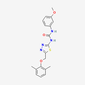 N-{5-[(2,6-dimethylphenoxy)methyl]-1,3,4-thiadiazol-2-yl}-N'-(3-methoxyphenyl)urea