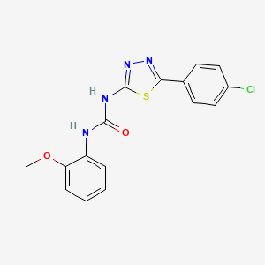 N-[5-(4-chlorophenyl)-1,3,4-thiadiazol-2-yl]-N'-(2-methoxyphenyl)urea