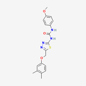 N-{5-[(3,4-dimethylphenoxy)methyl]-1,3,4-thiadiazol-2-yl}-N'-(4-methoxyphenyl)urea