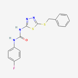 N-[5-(benzylthio)-1,3,4-thiadiazol-2-yl]-N'-(4-fluorophenyl)urea