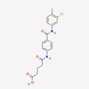 5-[(4-{[(3-chloro-4-methylphenyl)amino]carbonyl}phenyl)amino]-5-oxopentanoic acid