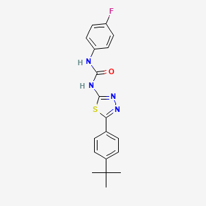 molecular formula C19H19FN4OS B3672954 N-[5-(4-tert-butylphenyl)-1,3,4-thiadiazol-2-yl]-N'-(4-fluorophenyl)urea 