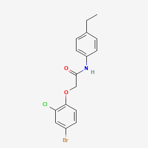 2-(4-bromo-2-chlorophenoxy)-N-(4-ethylphenyl)acetamide