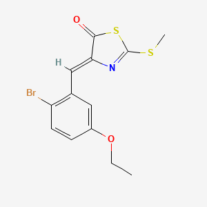 4-(2-bromo-5-ethoxybenzylidene)-2-(methylthio)-1,3-thiazol-5(4H)-one