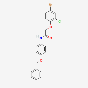 N-[4-(benzyloxy)phenyl]-2-(4-bromo-2-chlorophenoxy)acetamide