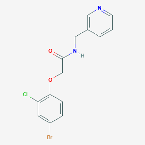 2-(4-bromo-2-chlorophenoxy)-N-(3-pyridinylmethyl)acetamide