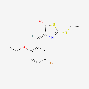 4-(5-bromo-2-ethoxybenzylidene)-2-(ethylthio)-1,3-thiazol-5(4H)-one