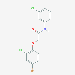 2-(4-bromo-2-chlorophenoxy)-N-(3-chlorophenyl)acetamide