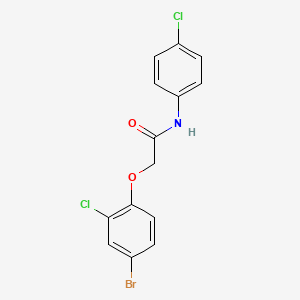 2-(4-bromo-2-chlorophenoxy)-N-(4-chlorophenyl)acetamide