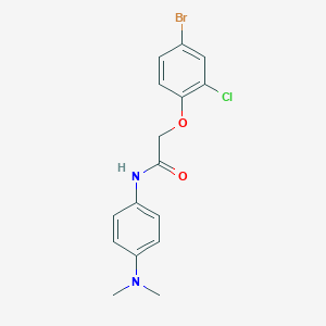 2-(4-bromo-2-chlorophenoxy)-N-[4-(dimethylamino)phenyl]acetamide