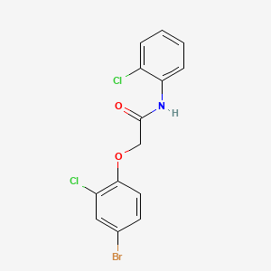 2-(4-bromo-2-chlorophenoxy)-N-(2-chlorophenyl)acetamide