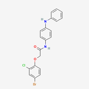 N-(4-anilinophenyl)-2-(4-bromo-2-chlorophenoxy)acetamide