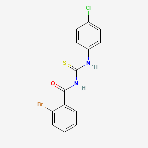 2-bromo-N-{[(4-chlorophenyl)amino]carbonothioyl}benzamide