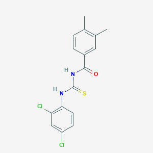 N-{[(2,4-dichlorophenyl)amino]carbonothioyl}-3,4-dimethylbenzamide