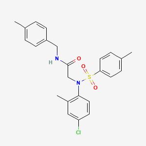 N~2~-(4-chloro-2-methylphenyl)-N~1~-(4-methylbenzyl)-N~2~-[(4-methylphenyl)sulfonyl]glycinamide