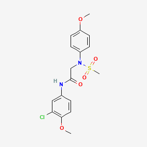 N~1~-(3-chloro-4-methoxyphenyl)-N~2~-(4-methoxyphenyl)-N~2~-(methylsulfonyl)glycinamide