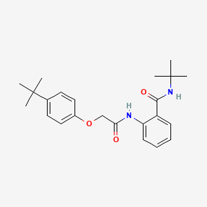 molecular formula C23H30N2O3 B3673240 N-(tert-butyl)-2-{[(4-tert-butylphenoxy)acetyl]amino}benzamide 