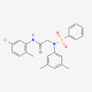 N-(5-chloro-2-methylphenyl)-N~2~-(3,5-dimethylphenyl)-N~2~-(phenylsulfonyl)glycinamide