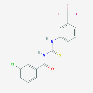 3-chloro-N-({[3-(trifluoromethyl)phenyl]amino}carbonothioyl)benzamide