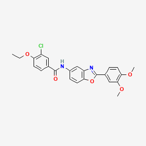 3-chloro-N-[2-(3,4-dimethoxyphenyl)-1,3-benzoxazol-5-yl]-4-ethoxybenzamide