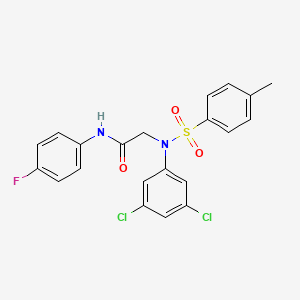 N~2~-(3,5-dichlorophenyl)-N~1~-(4-fluorophenyl)-N~2~-[(4-methylphenyl)sulfonyl]glycinamide