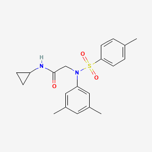 N~1~-cyclopropyl-N~2~-(3,5-dimethylphenyl)-N~2~-[(4-methylphenyl)sulfonyl]glycinamide