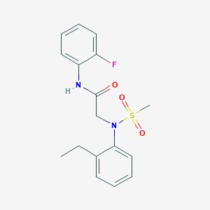 N~2~-(2-ethylphenyl)-N~1~-(2-fluorophenyl)-N~2~-(methylsulfonyl)glycinamide