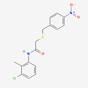 N-(3-chloro-2-methylphenyl)-2-[(4-nitrobenzyl)thio]acetamide