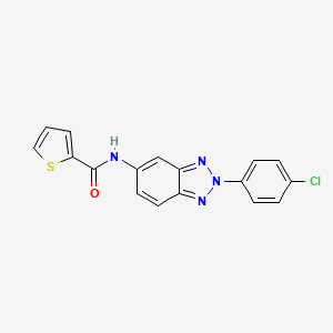 N-[2-(4-chlorophenyl)-2H-1,2,3-benzotriazol-5-yl]-2-thiophenecarboxamide